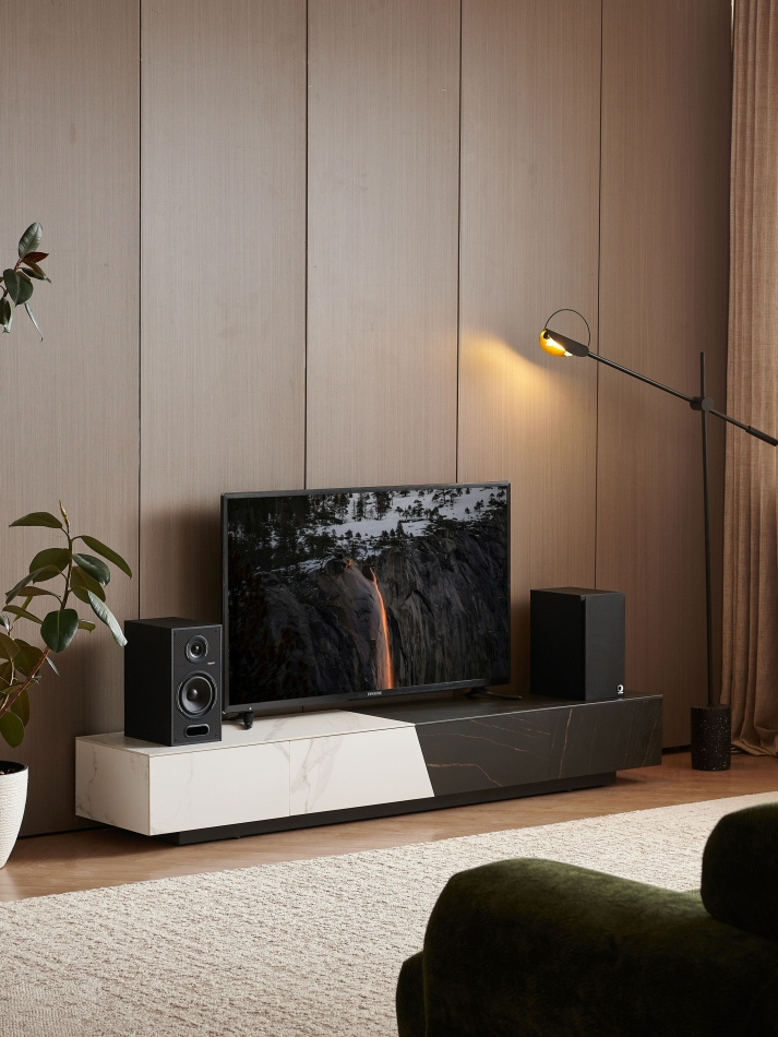 Elipson Horus 6B BT aktive stereohøyttalere med HDMI ARC, svart par