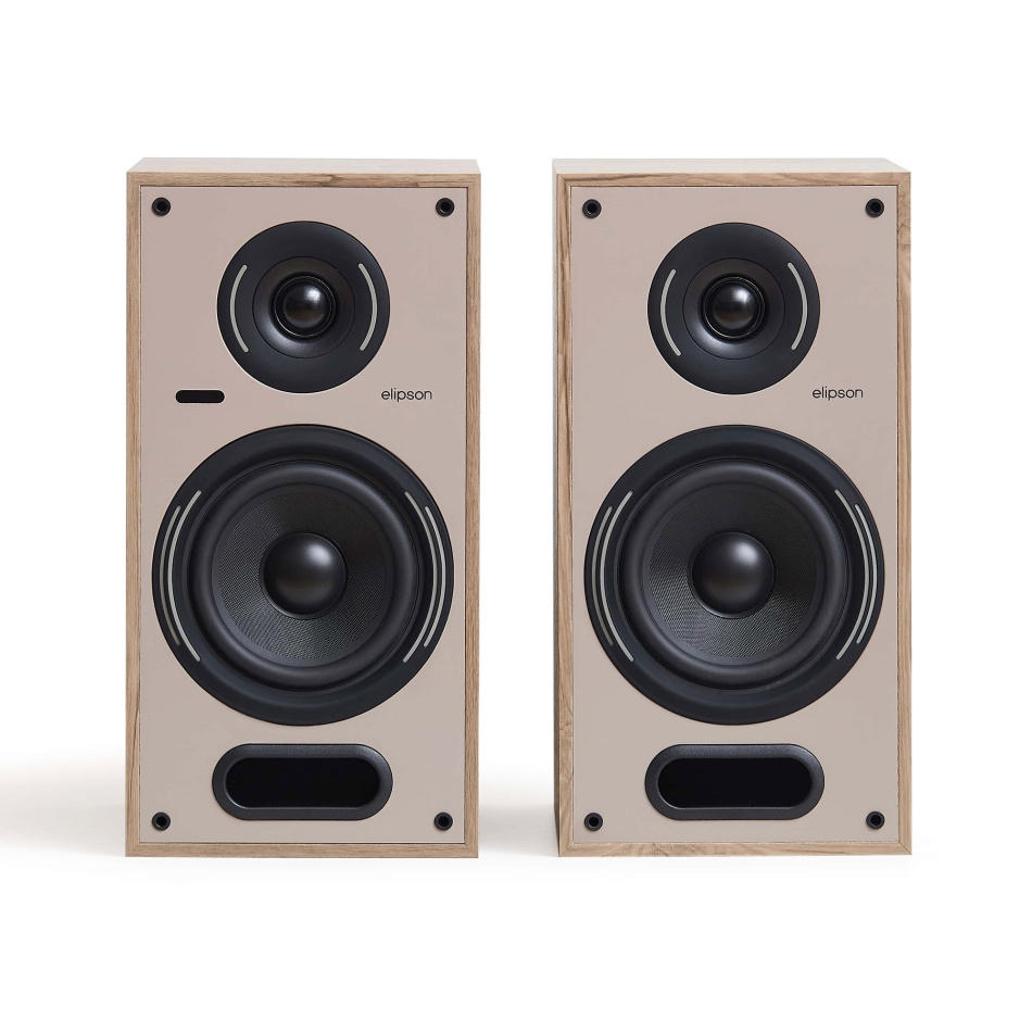 Elipson Horus 6B BT aktive stereohøyttalere med HDMI ARC, lys eik par