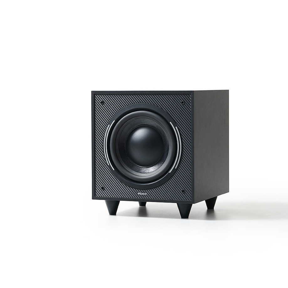 Elipson Horus 8S aktiv subwoofer med passiv slavekon, svart
