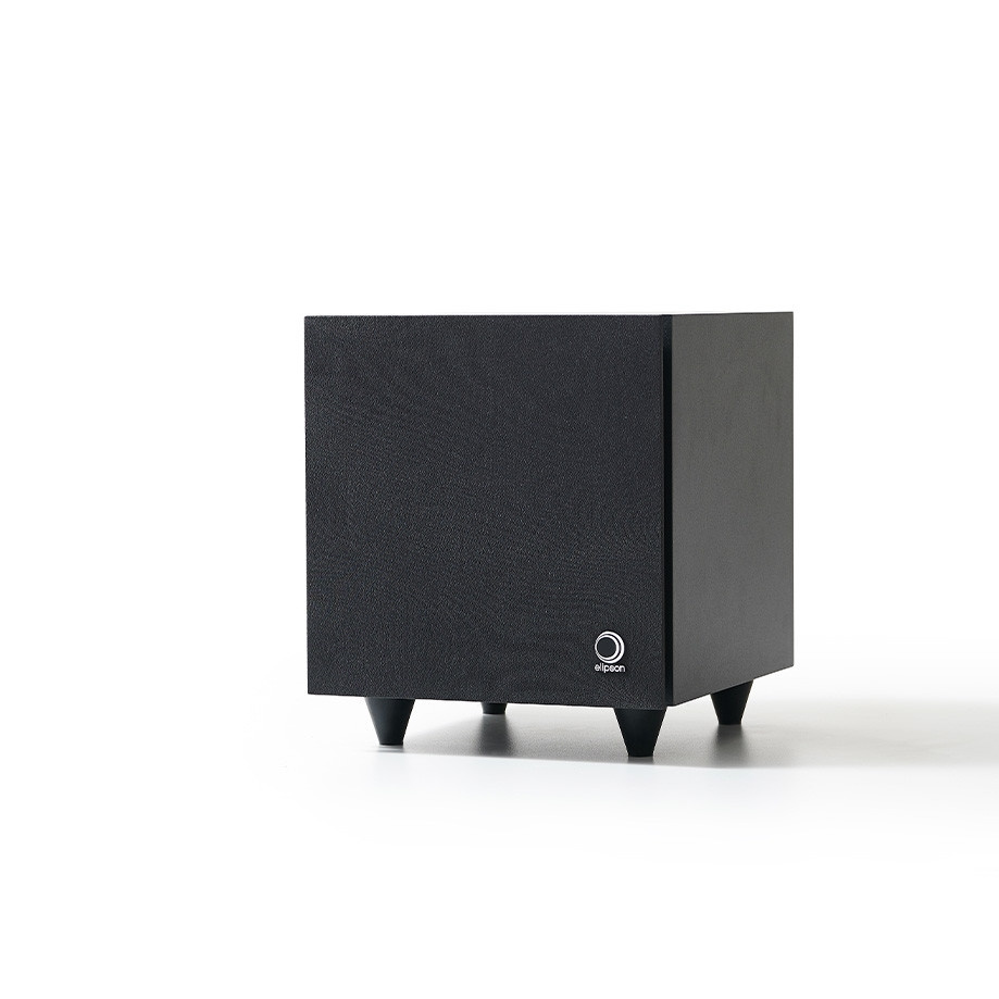 Elipson Horus 8S aktiv subwoofer med passiv slavekon, svart