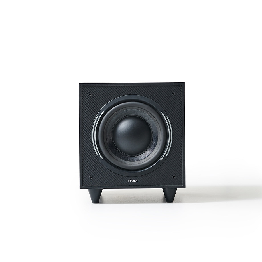 Elipson Horus 8S aktiv subwoofer med passiv slavekon, svart