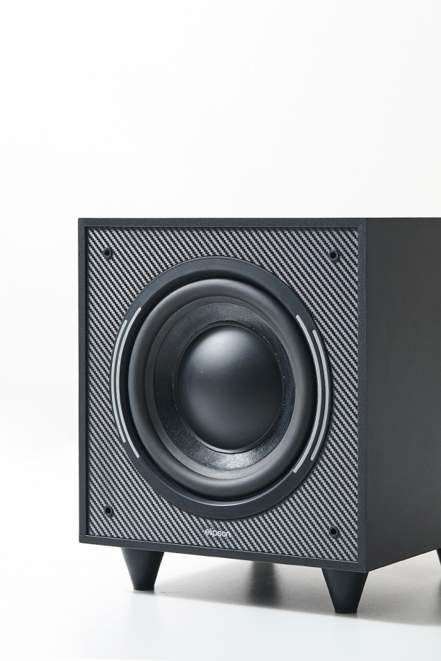 Elipson Horus 8S aktiv subwoofer med passiv slavekon, svart