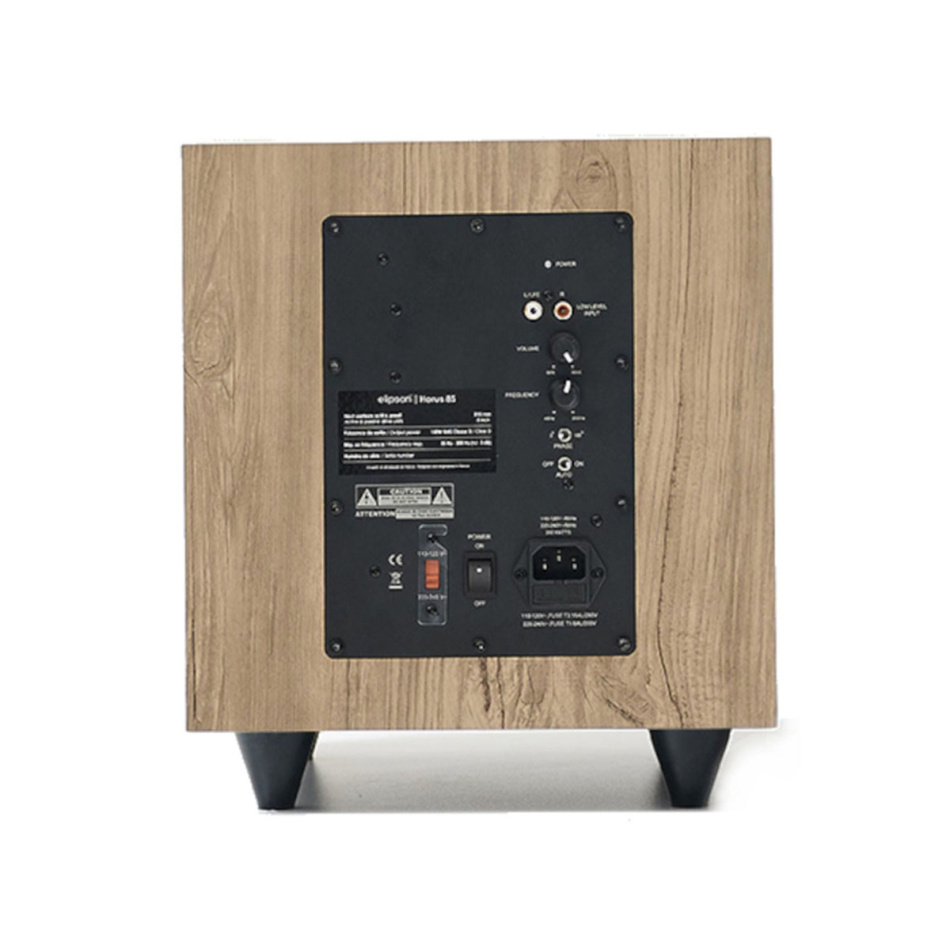 Elipson Horus 8S aktiv subwoofer med passiv slavekon, lys eik