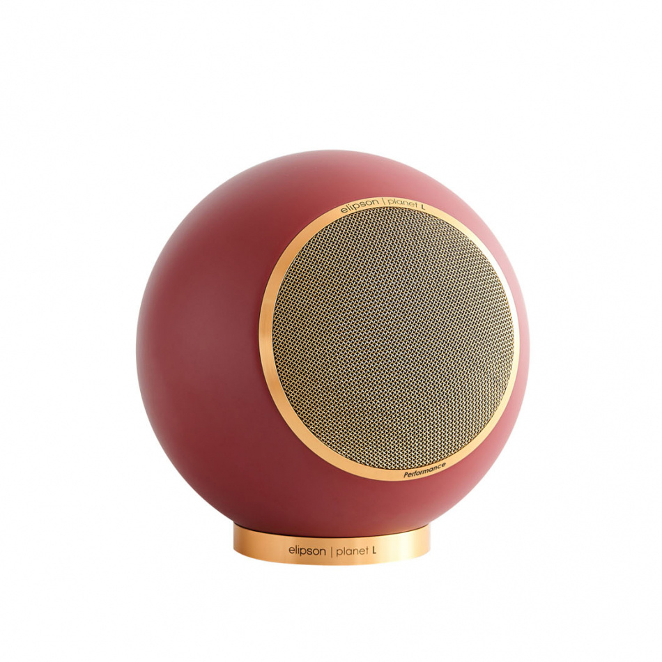 Elipson Planet L Performance kulehøyttaler, mattlakkert Burgundy Gold stk
