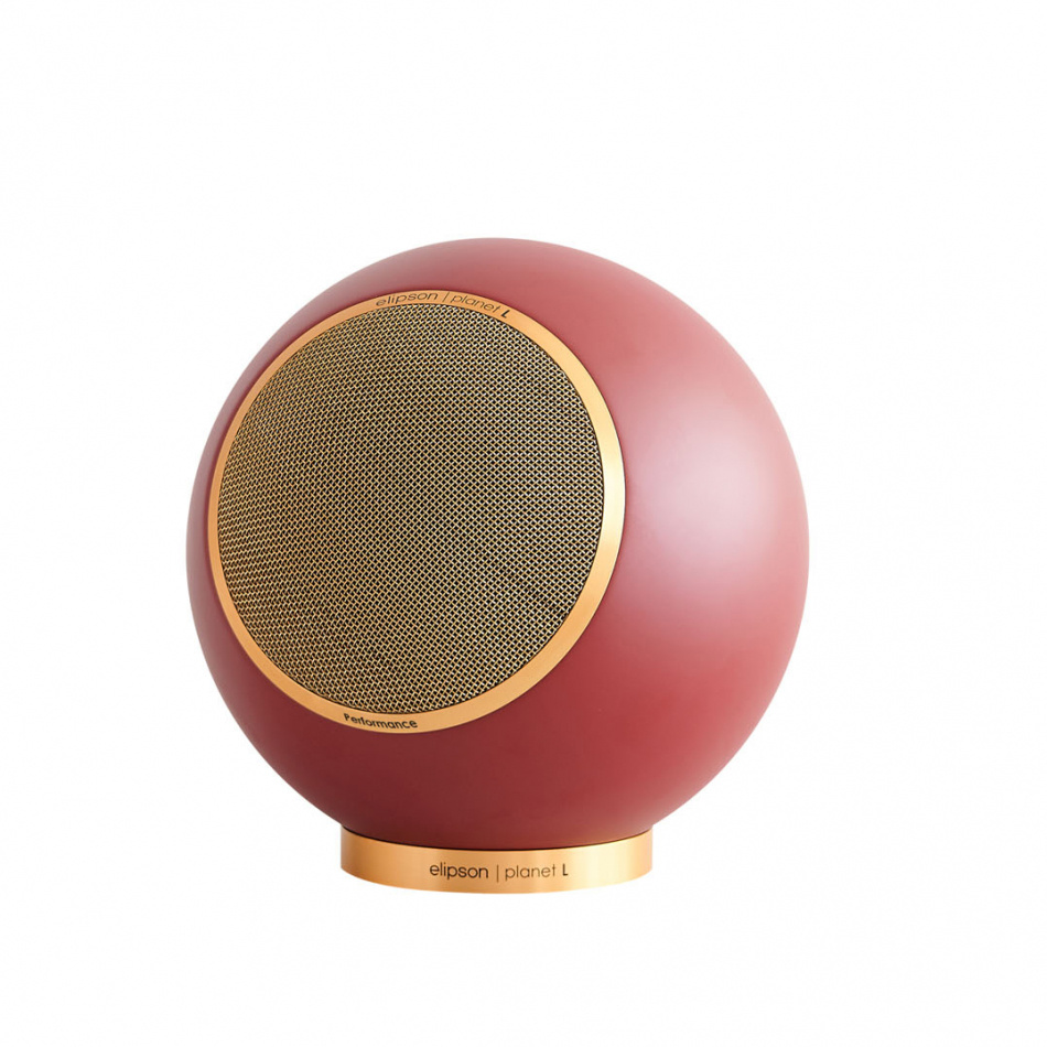 Elipson Planet L Performance kulehøyttaler, mattlakkert Burgundy Gold stk