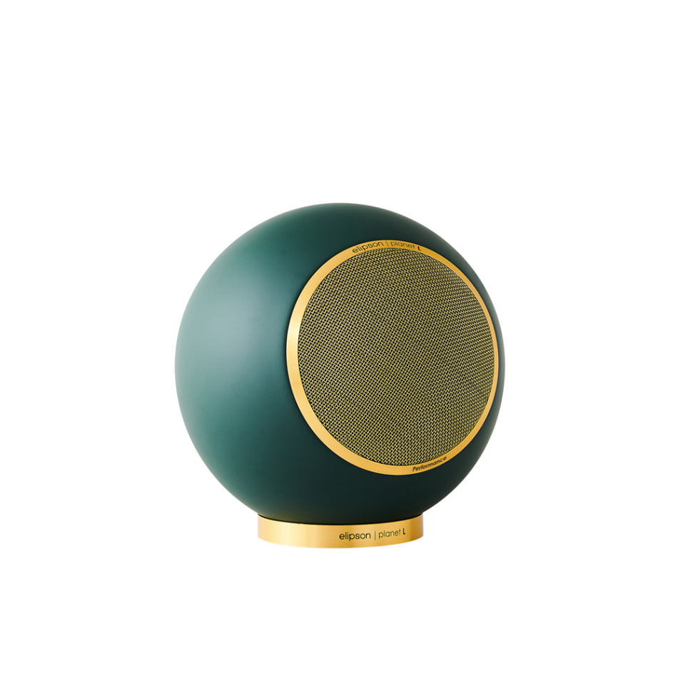 Elipson Planet L Performance Gold Edition kulehøyttaler, mattlakkert grønn stk