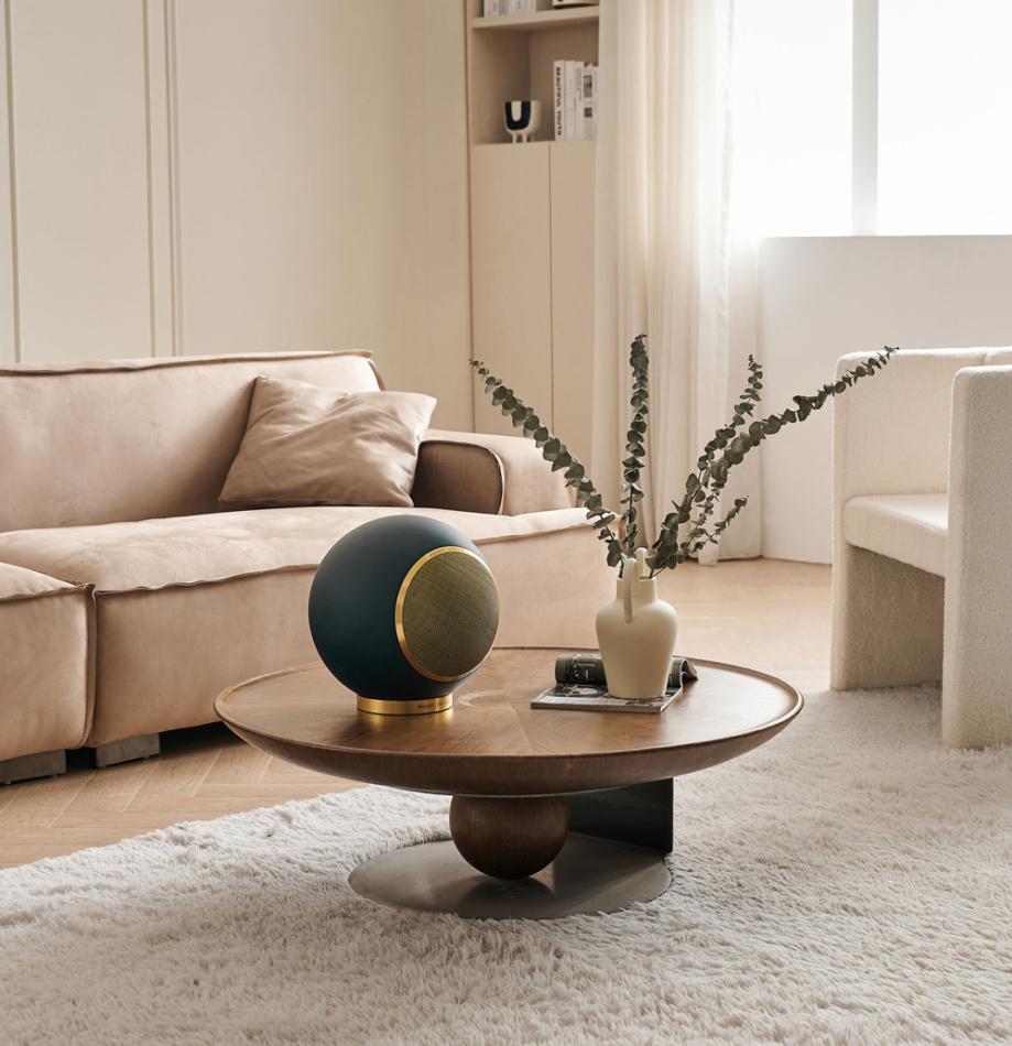 Elipson Planet L Performance Gold Edition kulehøyttaler, mattlakkert grønn stk