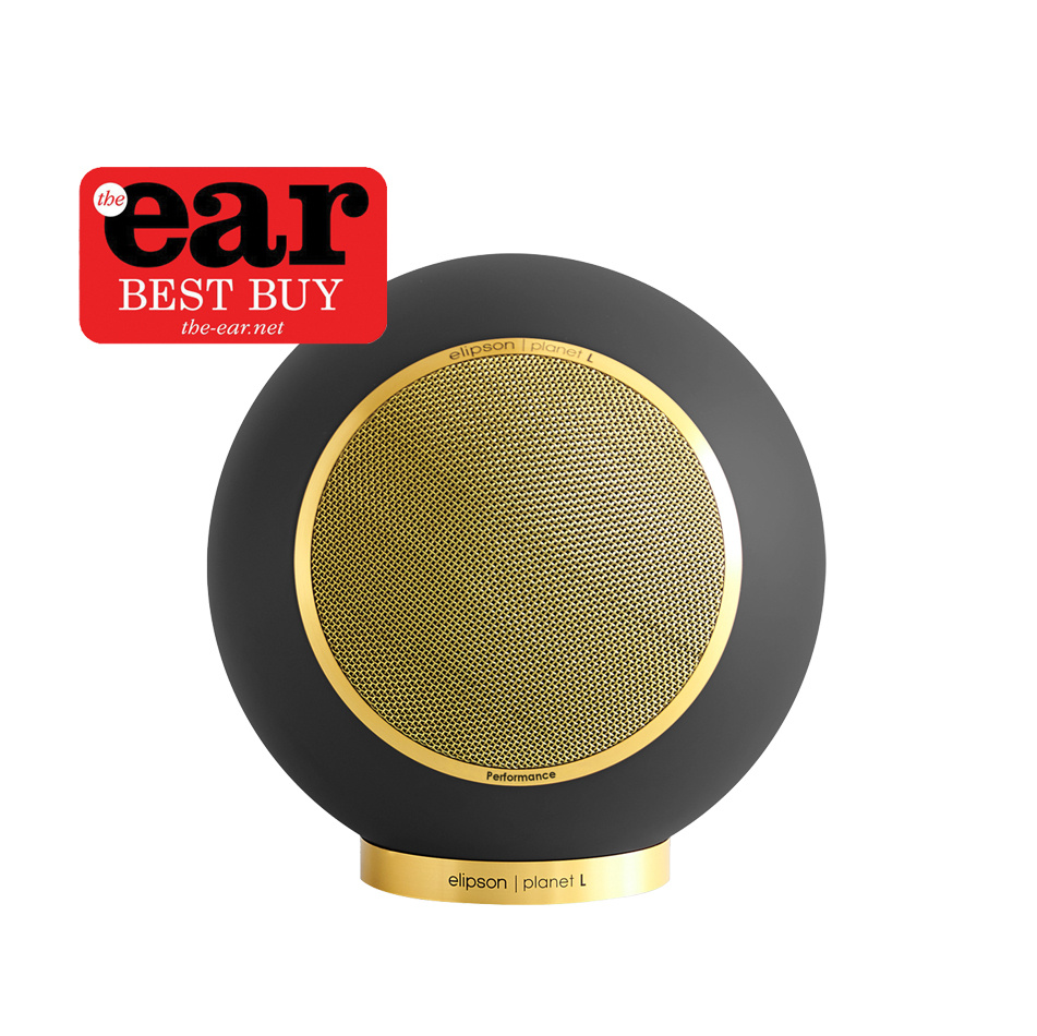 Elipson Planet L Performance Gold Edition kulehøyttaler, mattlakkert svart stk