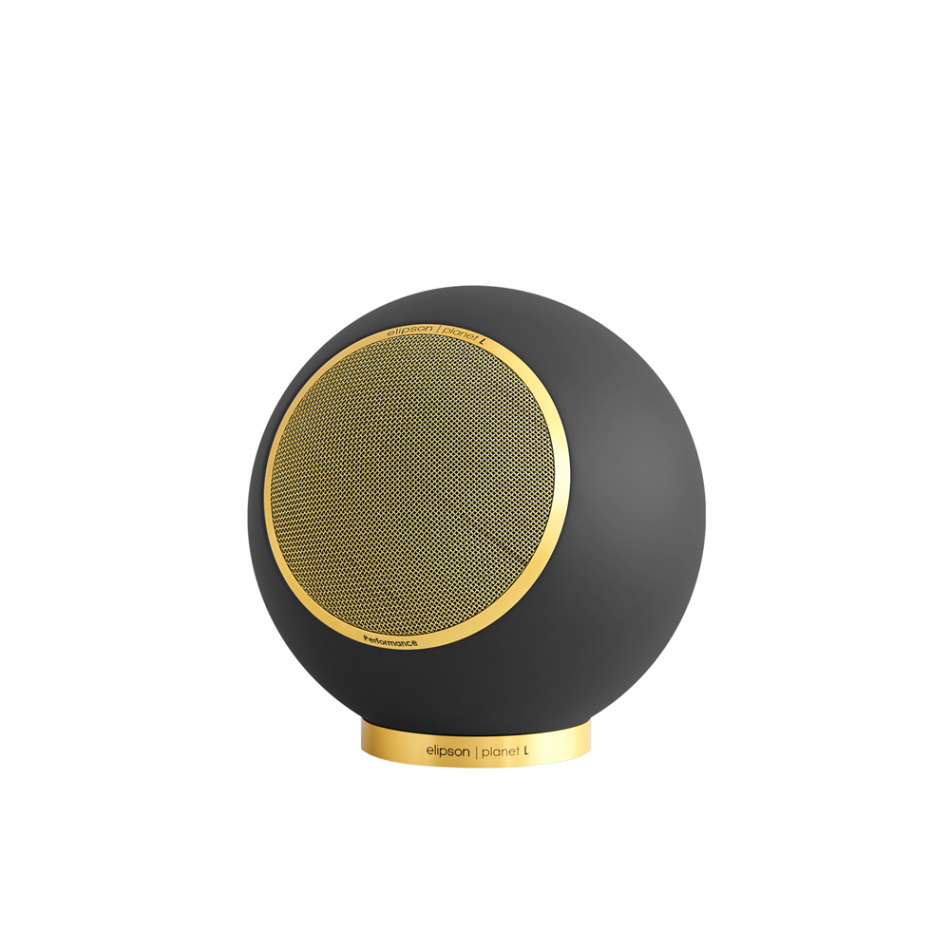 Elipson Planet L Performance Gold Edition kulehøyttaler, mattlakkert svart stk