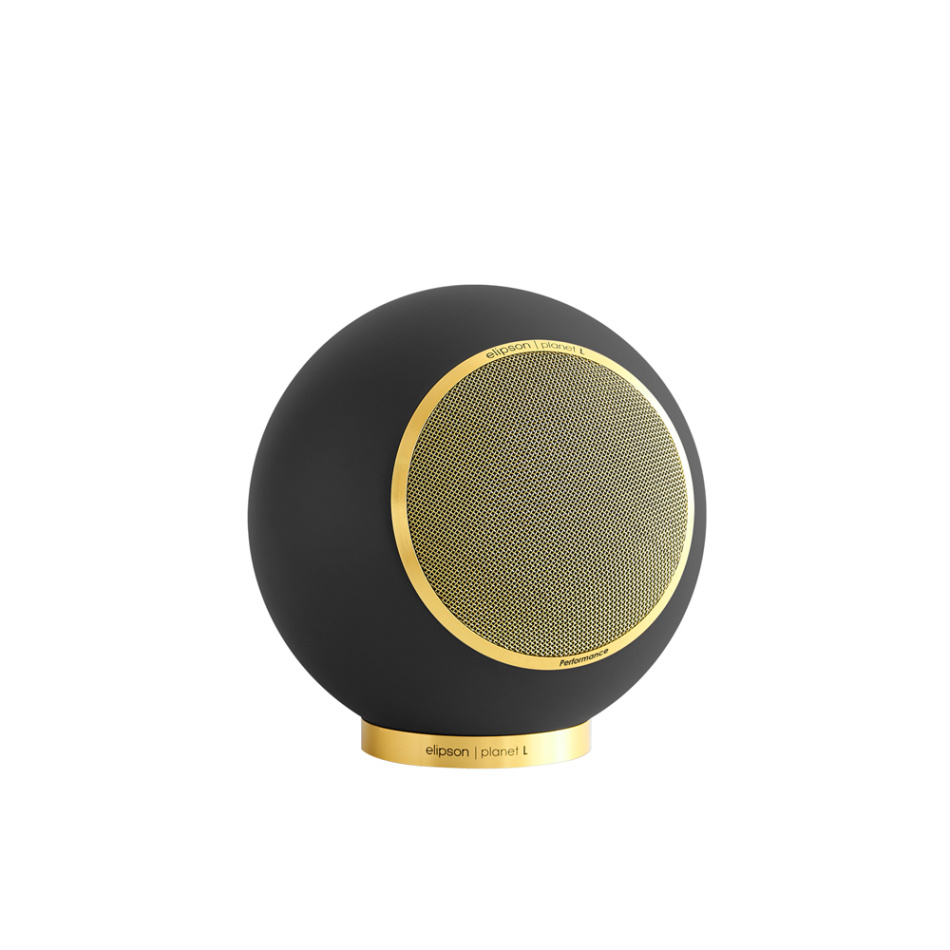 Elipson Planet L Performance Gold Edition kulehøyttaler, mattlakkert svart stk