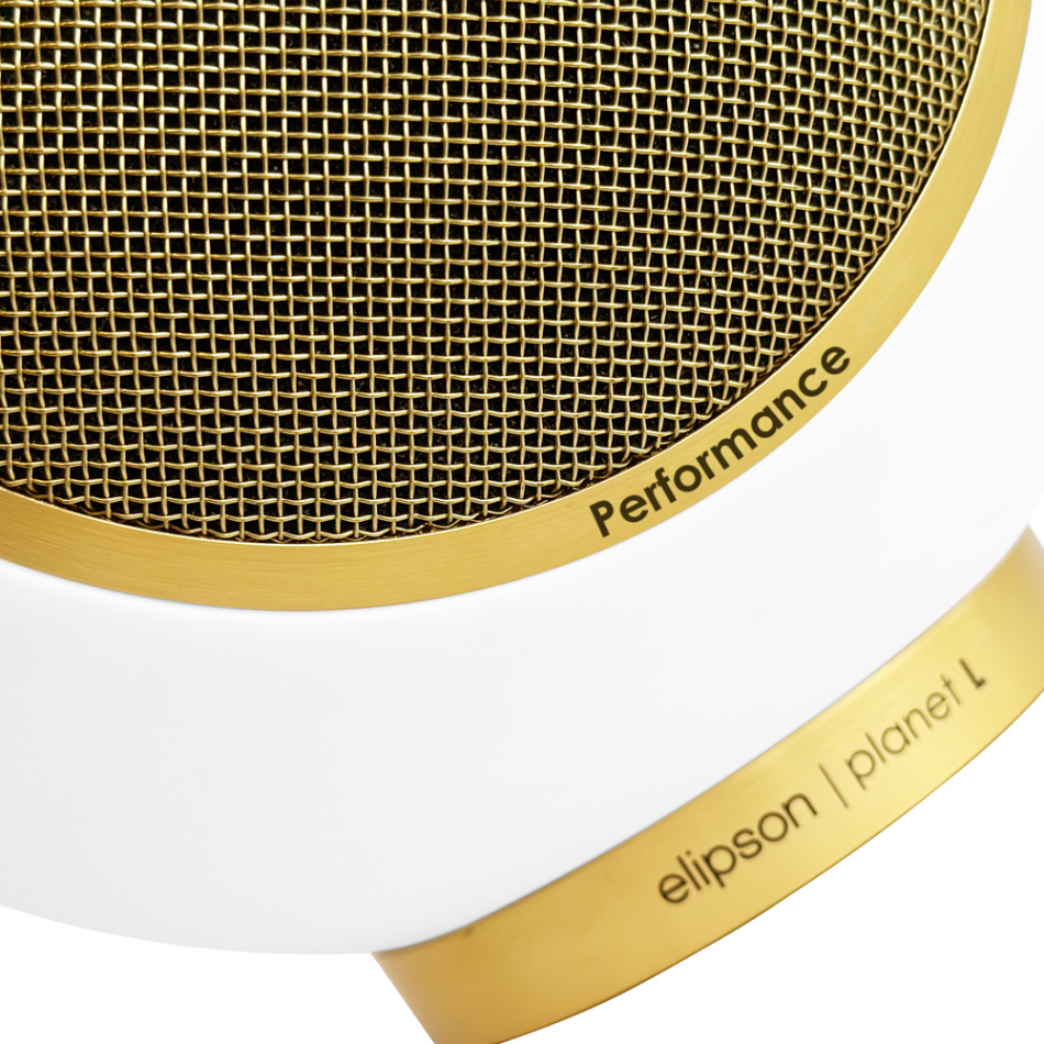 Elipson Planet L Performance Gold Edition kulehøyttaler, mattlakkert hvit stk