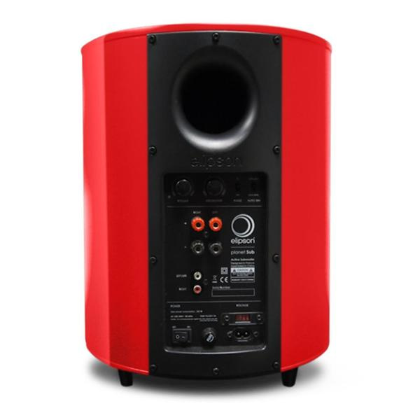 Elipson Planet Sub, aktiv subwoofer pianorød