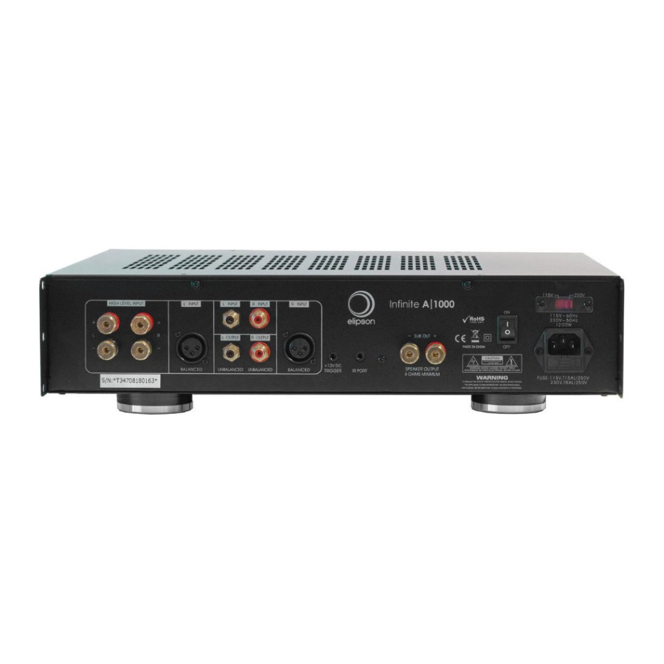Elipson Infinite A1000 effektforsterker for subwoofer med DSP & EQ