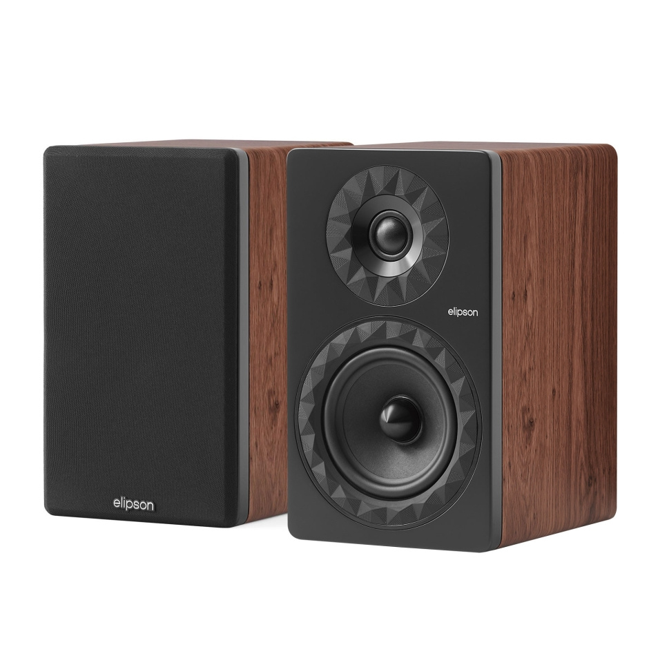 Elipson Prestige Facet II 6B stativhøyttaler, valnøtt par