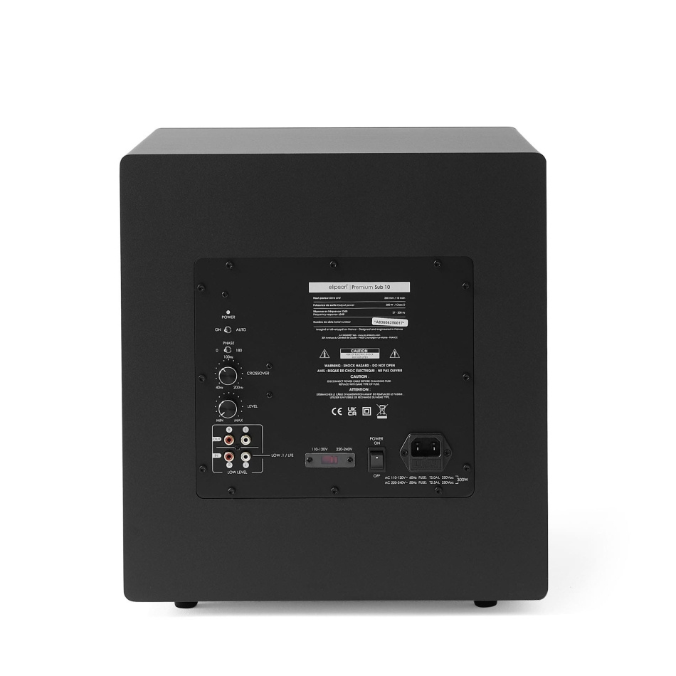 Elipson Premium Sub 10 aktiv subwoofer, svart