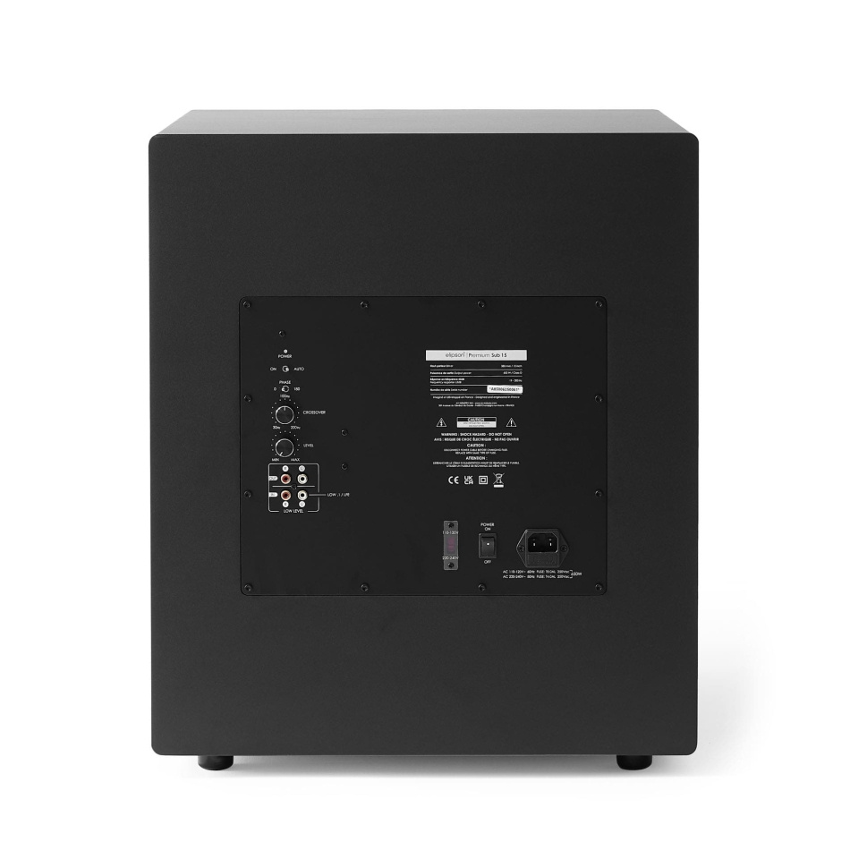 Elipson Premium Sub 15 aktiv subwoofer, svart