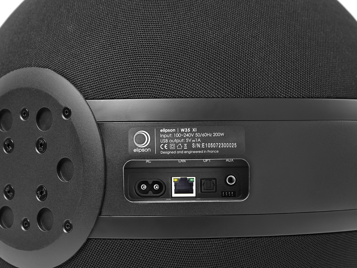 Elipson Planet W35 Xi, klodeformet nettverkshøyttaler med AirPlay 2 & Chromecast