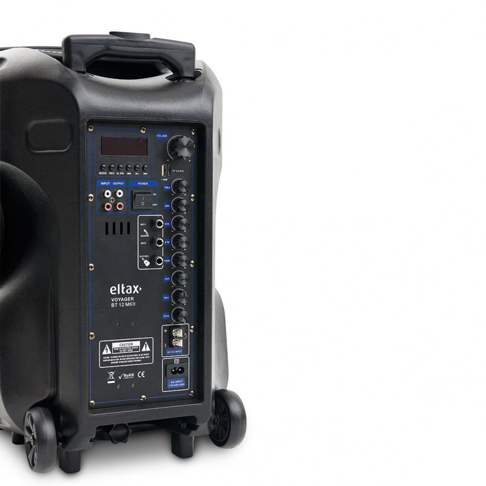 Eltax Voyager BT12 MKII partyhøyttaler med Bluetooth & karaoke