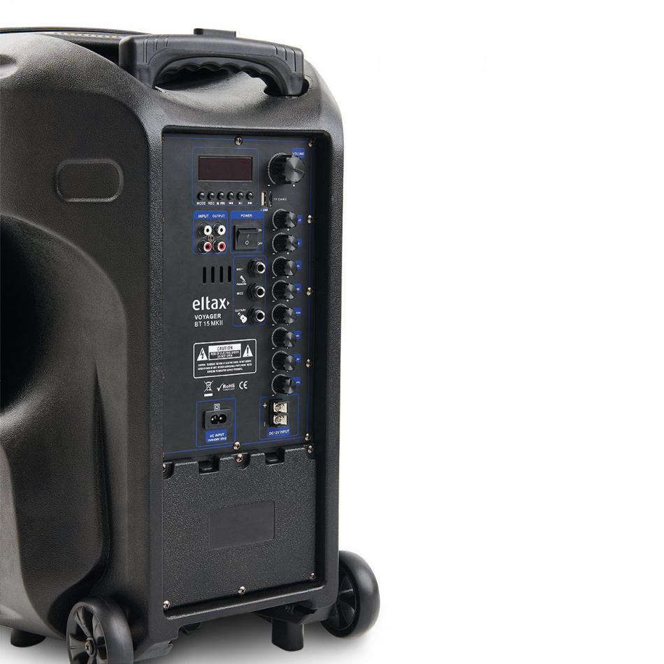 Eltax Voyager BT15 MKII partyhøyttaler med Bluetooth & karaoke