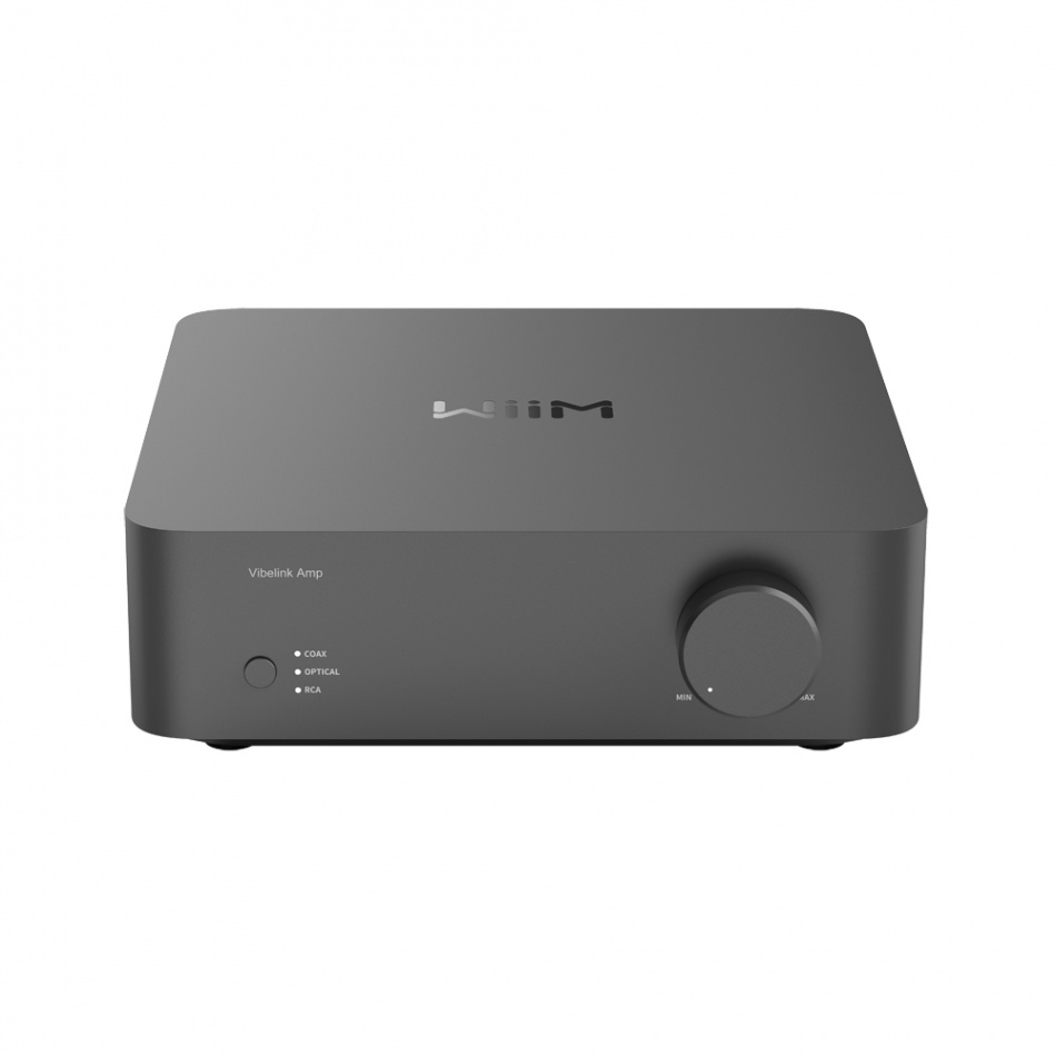 WiiM Vibelink Amp stereoforsterker med DAC, mørkegrå