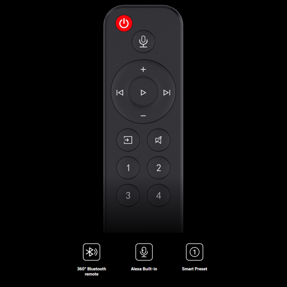WiiM Amp strømmeforsterker med Chromecast & HDMI ARC, mørkegrå