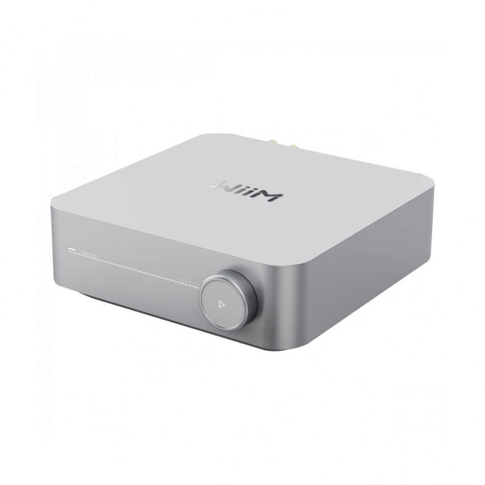 WiiM Amp strømmeforsterker med Chromecast & HDMI ARC, sølv