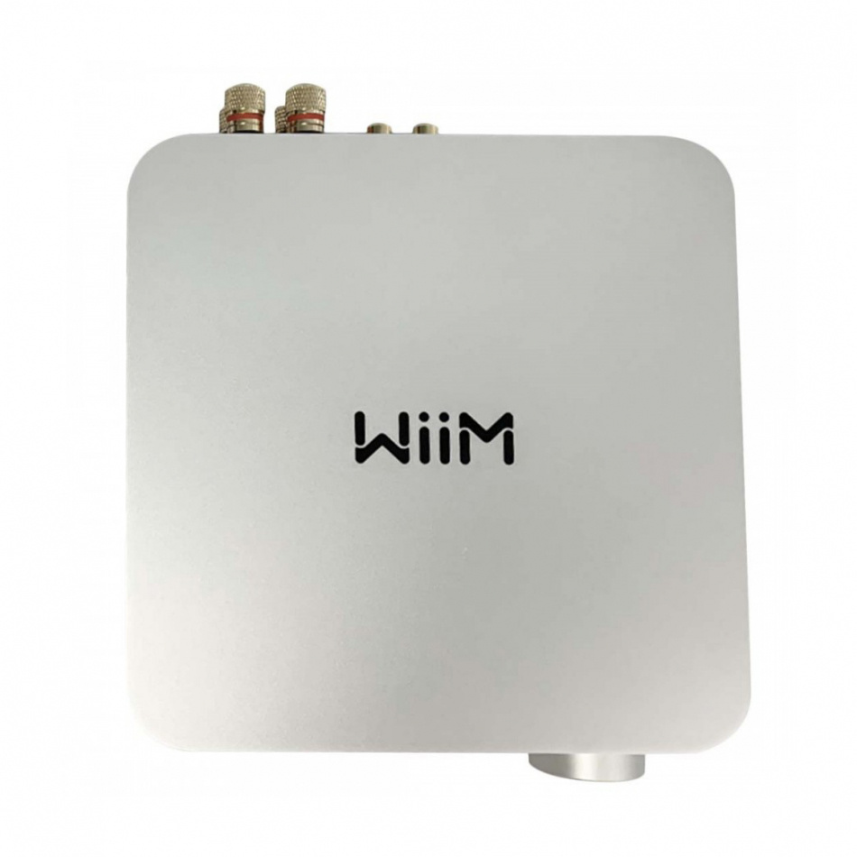WiiM Amp strømmeforsterker med Chromecast & HDMI ARC, sølv