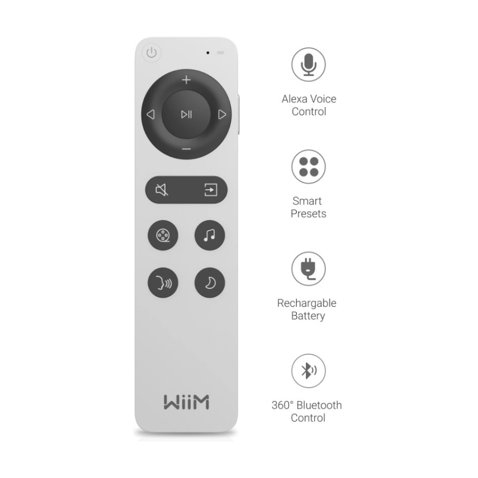 WiiM Bar lydplanke med Dolby Atmos, RoomFit og strømming, matt svart