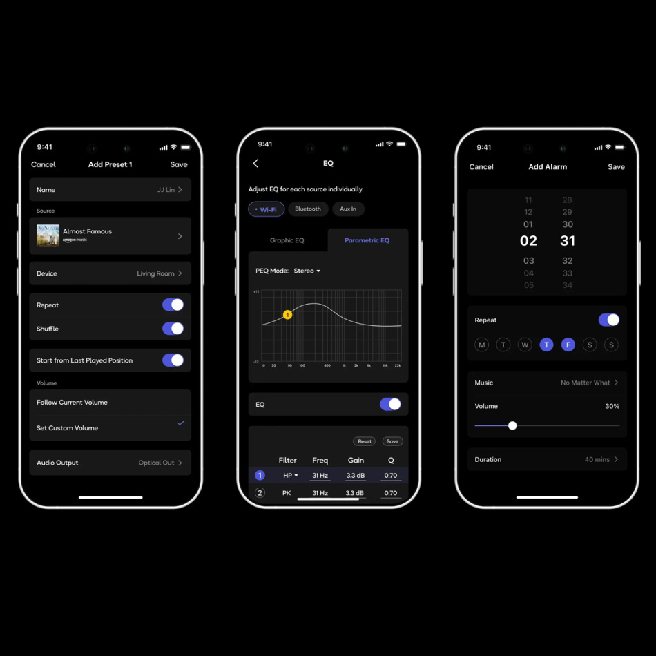 WiiM Sound streaminghøyttaler med berøringsdisplay, svart