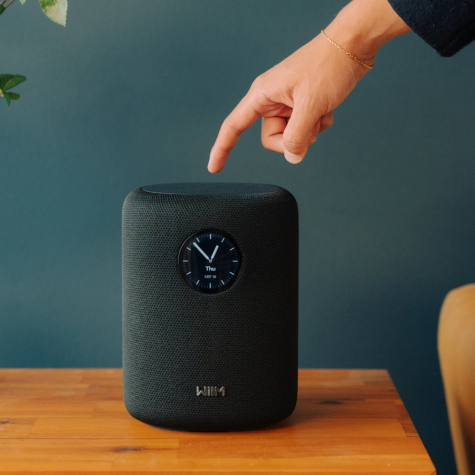 WiiM Sound streaminghøyttaler med berøringsdisplay, svart