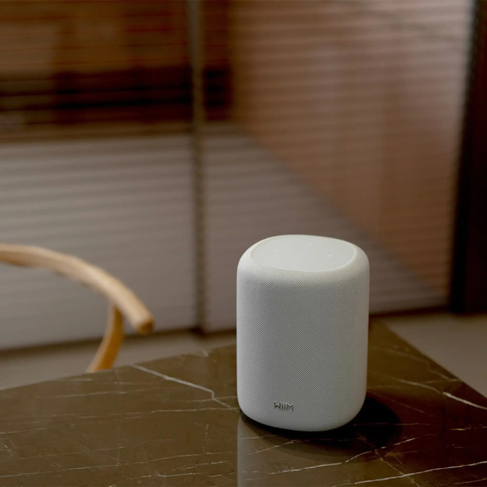 WiiM Sound Lite streaminghøyttaler med AI RoomFit, hvit