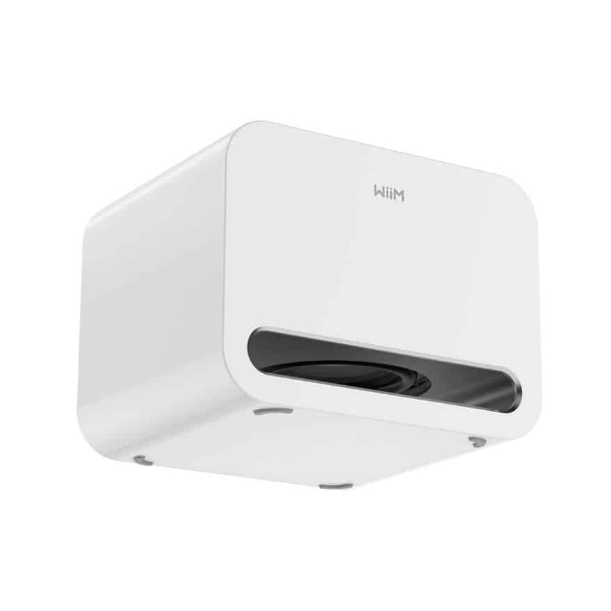 WiiM Sub Pro kompakt trådløs subwoofer, hvit