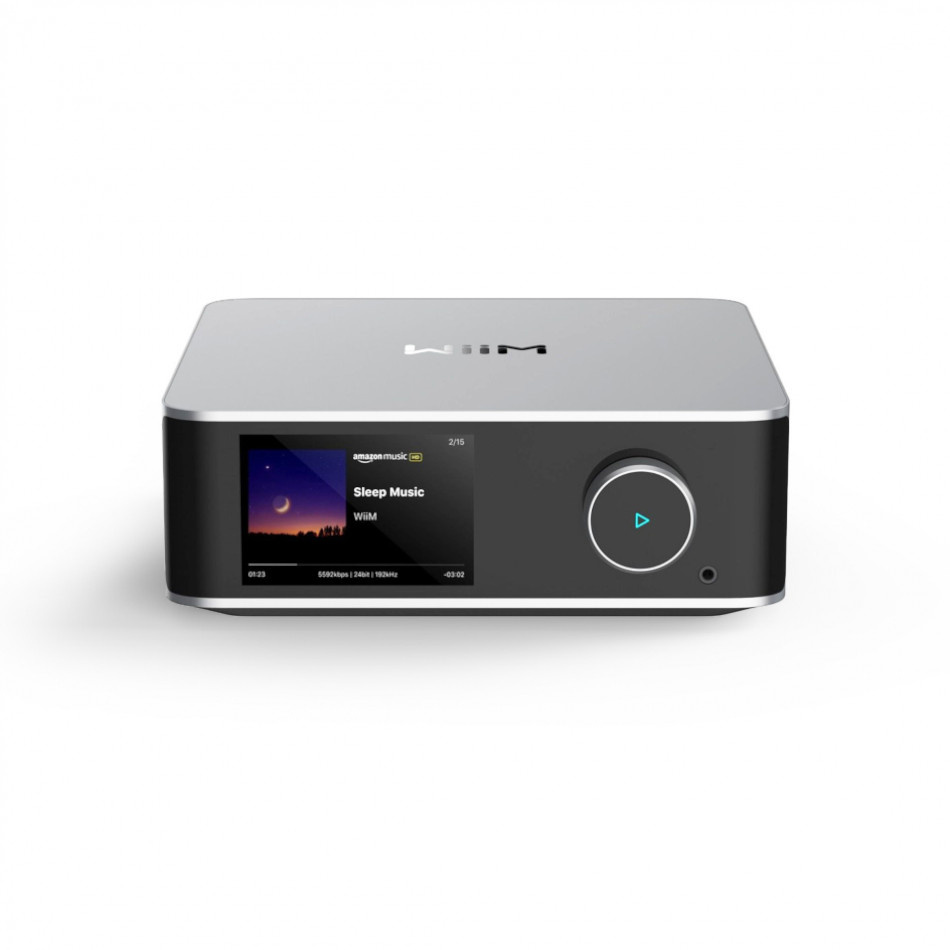 WiiM Ultra nettverksstreamer med HDMI ARC, måle-EQ og Chromecast, sølv
