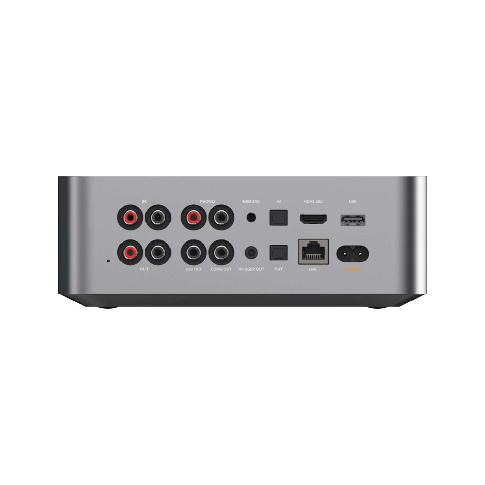 WiiM Ultra nettverksstreamer med HDMI ARC, måle-EQ og Chromecast, sølv