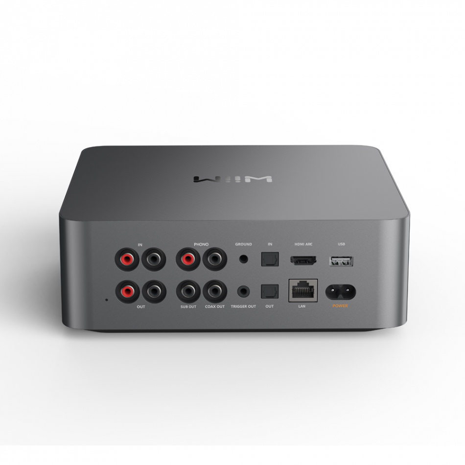 WiiM Ultra nettverksstreamer med HDMI ARC, måle-EQ og Chromecast, mørkegrå