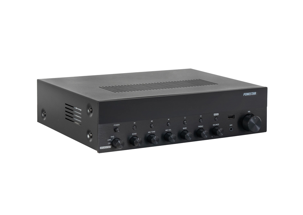 Fonestar AS-3030 stereoforsterker med Bluetooth og mikrofoninnganger