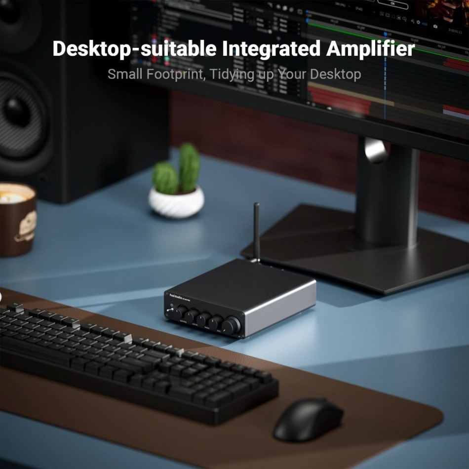 Fosi Audio BT30D PRO (48V) kompakt 2.1 stereoforsterker med Bluetooth