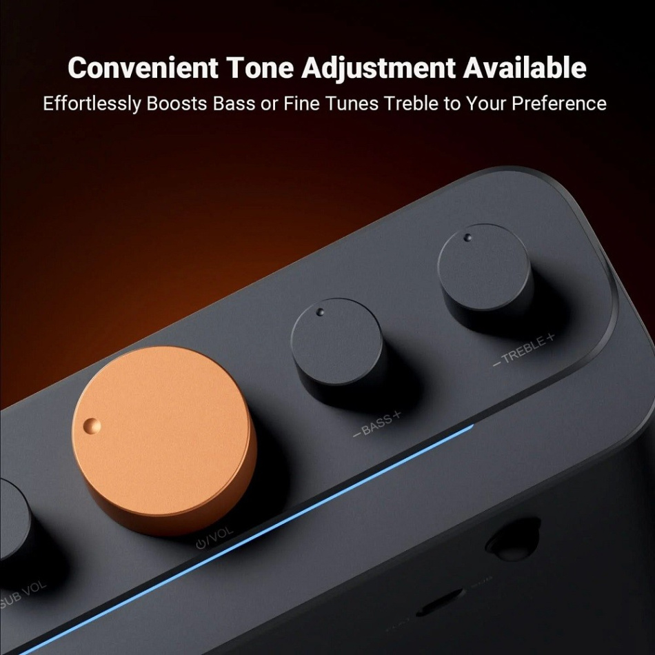 Fosi Audio HT4S multikanalsforsterker for 4.1 eller 5.0