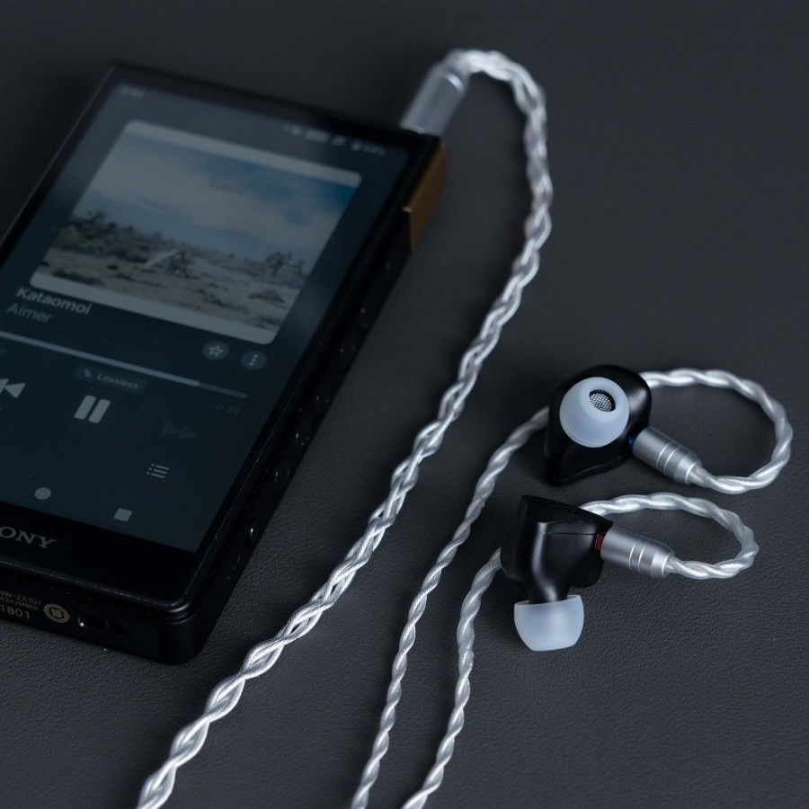 Fosi Audio IM4 åpne in-ear-hodetelefoner med 10 mm berylliumelement, Obsidian