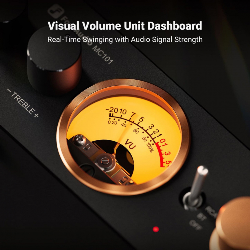 Fosi Audio MC101 kompakt stereoforsterker med Bluetooth