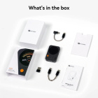 Fosi Audio MD3 bærbar hodetelefonforsterker med DAC & magnetfeste, sølv Fosi Audio MD3 bærbar hodetelefonforsterker med DAC & magnetfeste, sølv