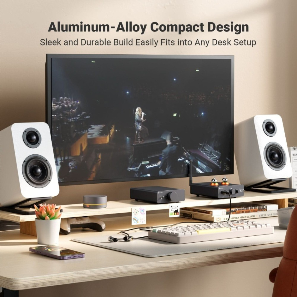 Fosi Audio Q6 kompakt DAC med subwooferutgang