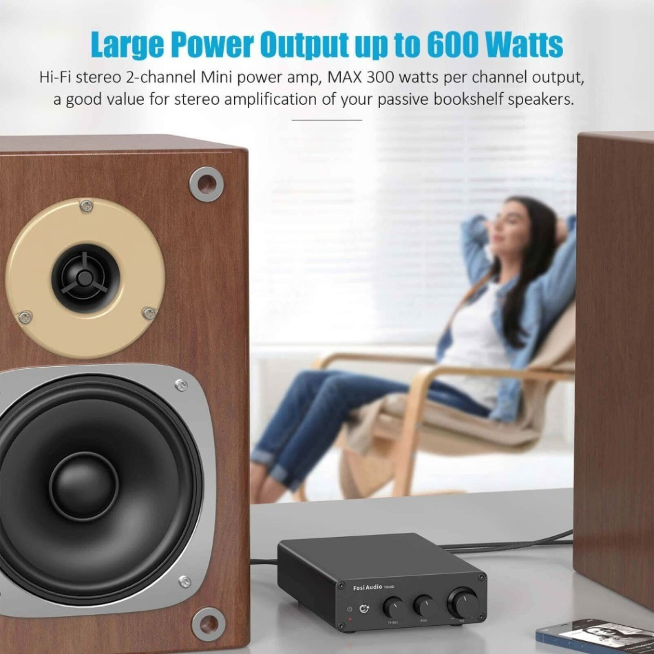 Fosi Audio TB10D kompakt stereoforsterker med 32V strømforsyning
