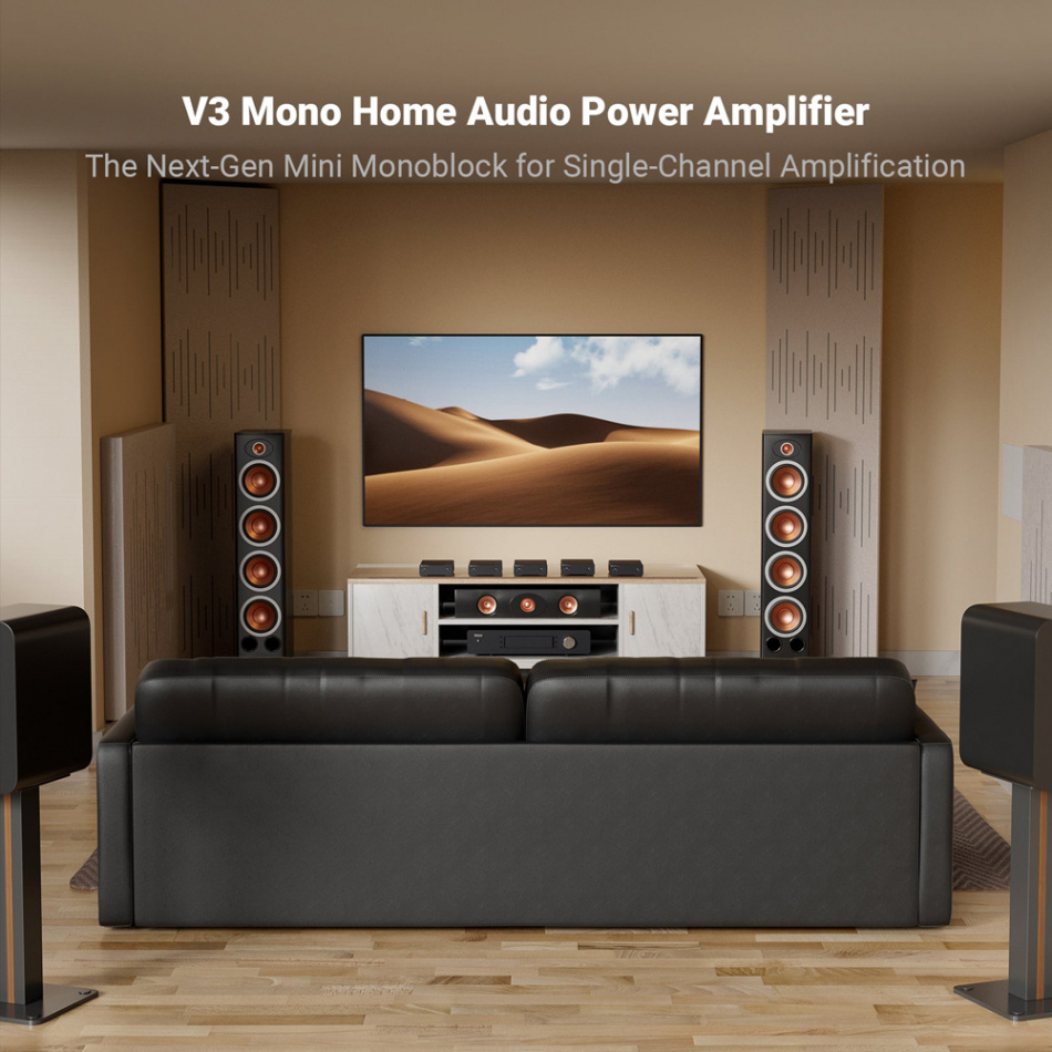Fosi Audio V3 Mono, kompakt monoblokk Retureksemplar