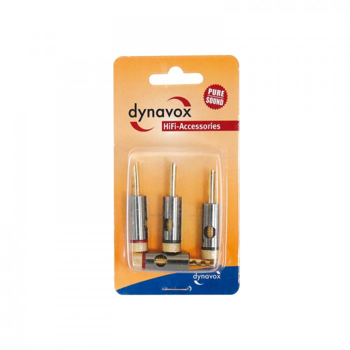 Dynavox BFA-plugg kromfinish, 4-pakning