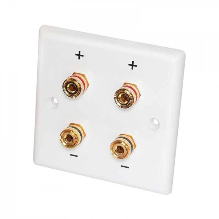 Dynavox Speaker Wallplate Stereo, hvit