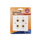 Dynavox Speaker Wallplate Stereo, hvit Dynavox Speaker Wallplate Stereo, hvit