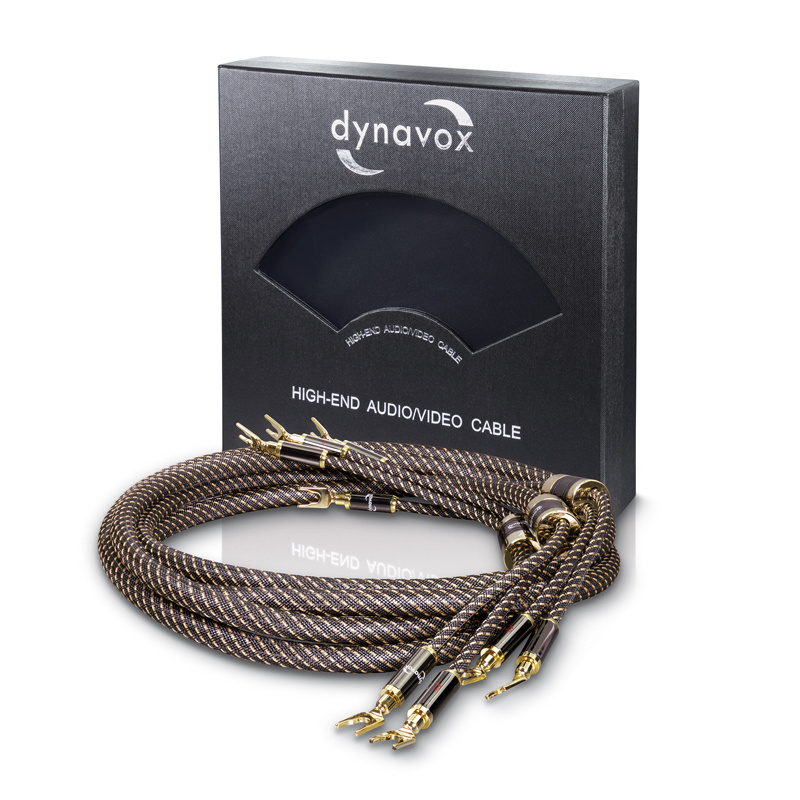 Dynavox Black Line LS-kabel, terminert høyttalerkabel stereopar