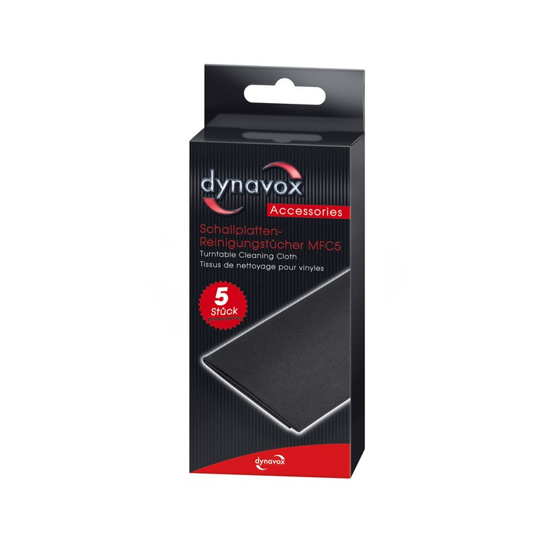 Dynavox MFC5 rengjøringskluter i mikrofiber, 5-pack