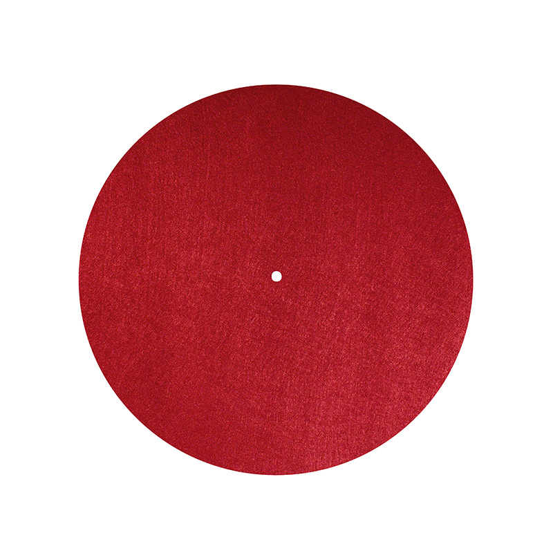 Dynavox PM2 antistatisk filtmatte for platespiller, rød